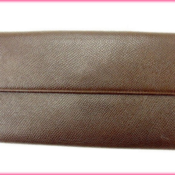 Bvlgari Wallet Purse Long Wallet Brown Woman Authentic Used - Picture 2 of 5